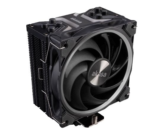 Akasa Soho H4 Plus - Prosessori-ilmanjäähdytin - (AM4, LGA1200, LGA1700, AM5, LGA115x Socket, LGA20XX) - kupariset lämpöputket alumiinisilla jäähdy...