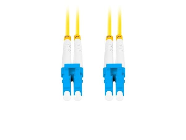 Lanberg - Koblingskabel - LC/UPC-enkeltmodus (hann) til LC/UPC-enkeltmodus (hann) - 2 m - 3 mm - fiberoptisk - dupleks - 9 / 125 micron - G.657.A1 ...