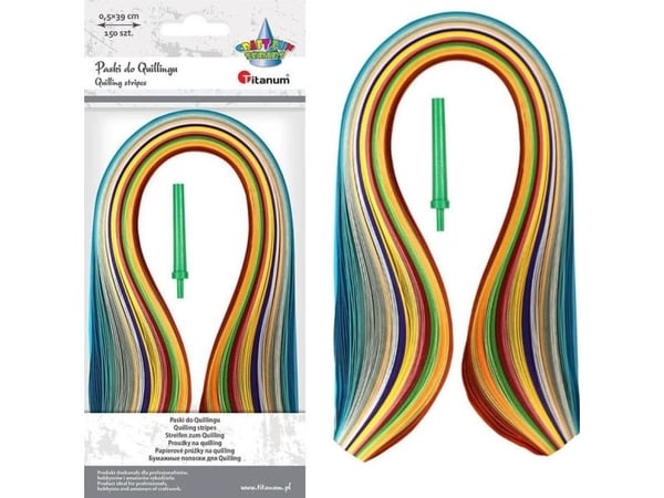 Titanum do quillingu paski + igła mix 150szt