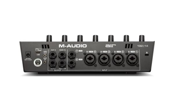 M-AUDIO AIR 192|14, Desktop, Sort, Metall, Kraft indikator, USB, 24-bit/192kHz