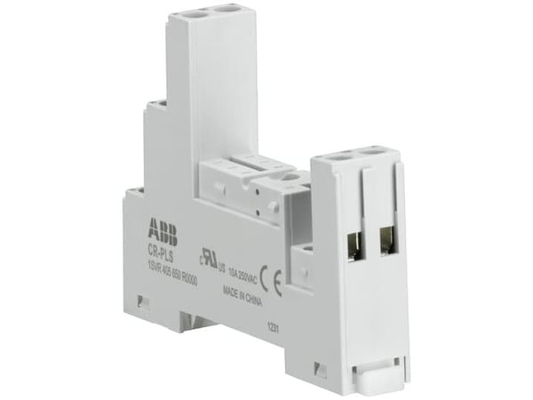 ABB Logischer Sockel CR-PLS, Kontaktor, Grå, Vekselstrøm/jævnstrøm, 15,5 mm, 61 mm, 75 mm