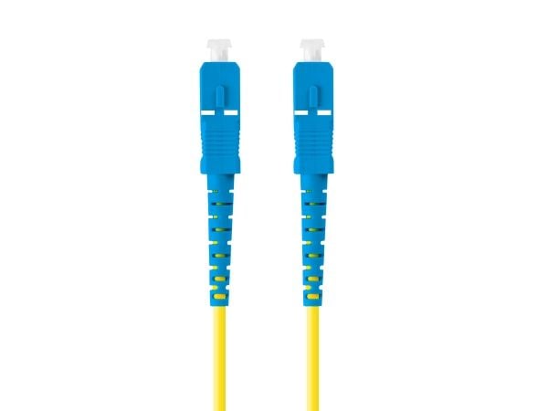Lanberg - Koblingskabel - SC/UPC (hann) til SC/UPC (hann) - 2 m - 3 mm - fiberoptisk - simpleks - 9 / 125 micron - G.657.A1 - halogenfri - gul - (a...