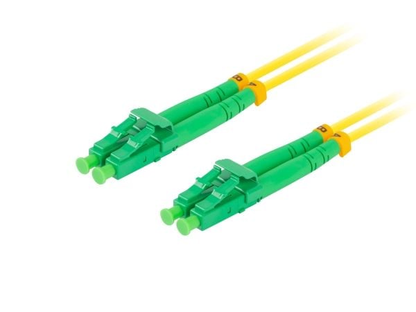 Lanberg - Koblingskabel - LC/APC-enkeltmodus (hann) til LC/APC-enkeltmodus (hann) - 5 m - 3 mm - fiberoptisk - dupleks - 9 / 125 micron - G.657.A1 ...