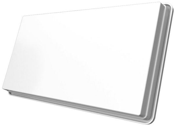 Strong SlimSat SA64 - Antenne - plate - satellitt - 33.7 dBi - firedobbel LNB - utendørs, kan monteres på vegg, mast, overflatemonterbar
