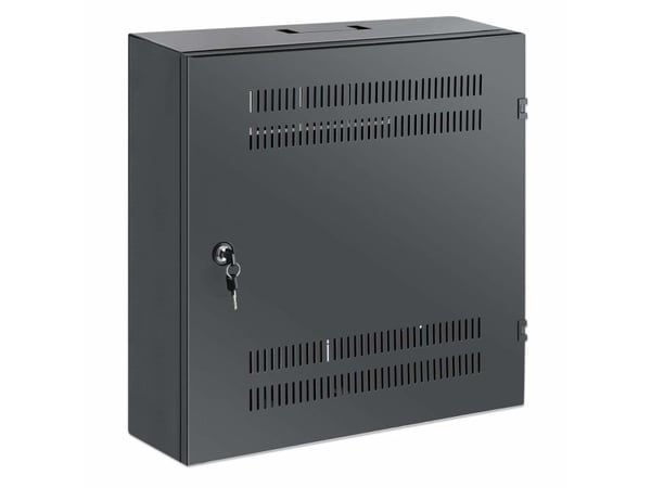 Intellinet 713689, Väggmonterad rack, 2U/4U, 60 kg, Knapplås, 8,5 kg, Svart