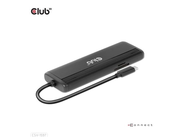Club 3D - Dokkingstasjon - USB-C 3.2 Gen 1 - HDMI, DP - GigE