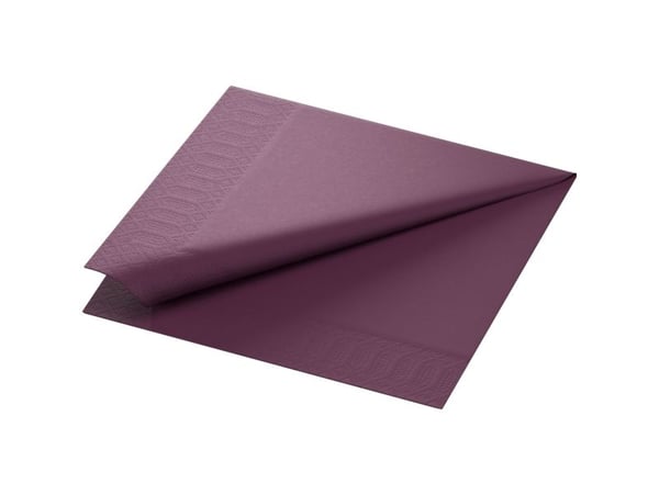 Duni - Serviett - Størrelse 40 x 40 cm - avhendbar - plomme (en pakke 125)