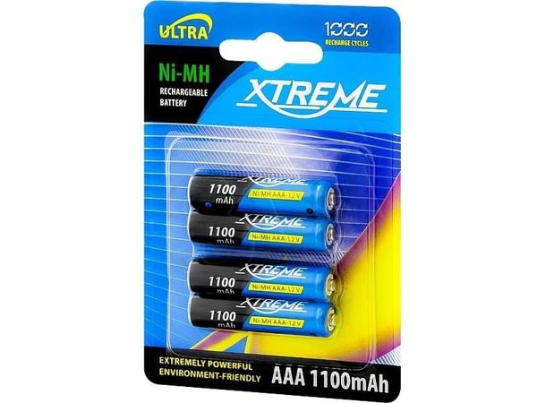 Blow XTREME Ultra - Akku 4 x AAA - NiMH - (ladattava) - 1100 mAh