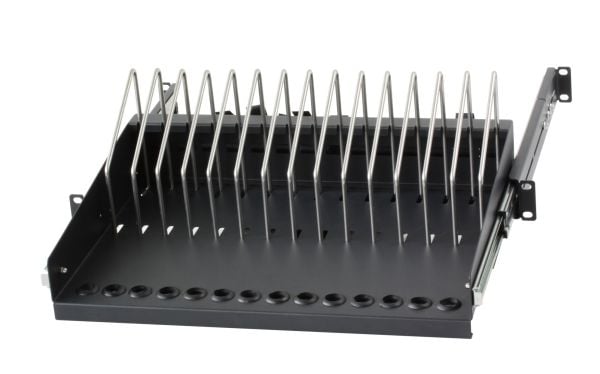 Techly I-CABINET-TRAY14BK, Telinehylly, musta, 4U, 19", 48,3 cm (19"), 480 mm