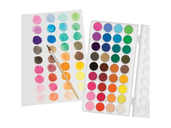 Ooly Watercolor maling, vaskbar, 36 farger + pensel (272750) |