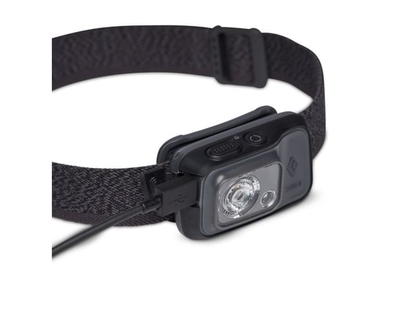 Black Diamond Cosmo 350-R, Hodebåndslommelykt, Grafitt, 1 m, IP67, 350 lm, 10 m