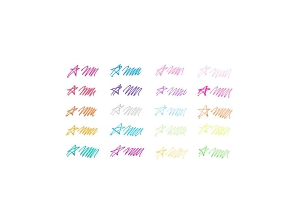 OOLY Mini Doodlers, Gelépenn med hette, Blå, Cyan, Grønn, Grå, Lyseblå, Lysegrønn, Lys fiolblå, Lyserosa, Oransje, Rosa, Lilla,..., Flerfarget, Gje...