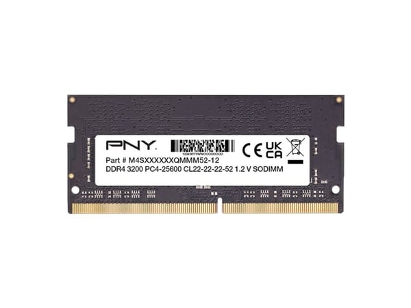 PNY Performance - DDR4 - modul - 8 GB - SO DIMM 260-pin - 3200 MT/s / PC4-25600 - CL22 - 1.2 V - ikke-bufret - ikke-ECC