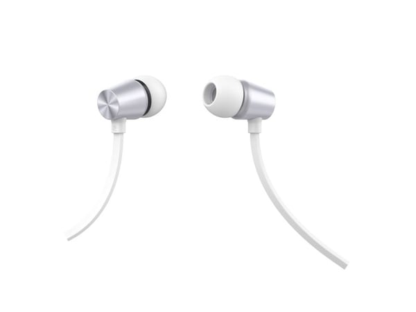 Swissten YS500, Koblet med ledninger (ikke trådløs), Calls/Music, 20 - 20000 Hz, Hodesett, Sølv, Hvit