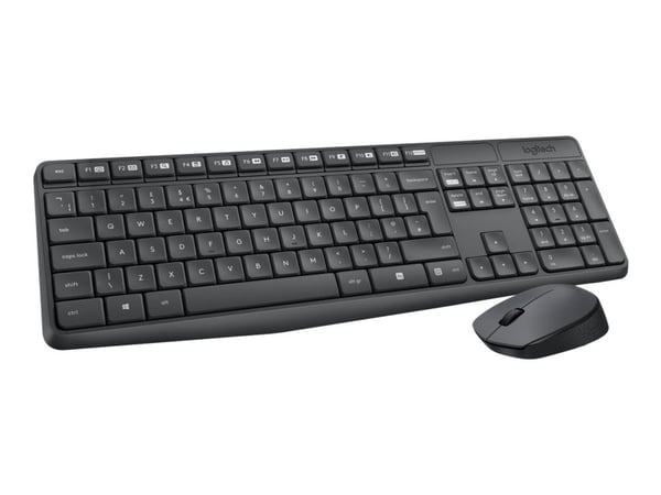 Logitech MK235 - Sats med tangentbord och mus - trådlös - 2.4 GHz - italiensk