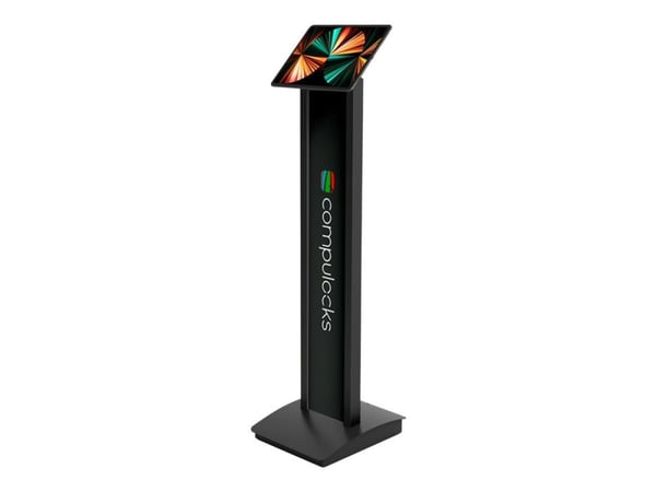Compulocks Universal Tablet Invisible Mount Brandable Floor Stand - Ställ - för notebook - svart - monteringsgränssnitt: 100 x 100 mm - golvstående