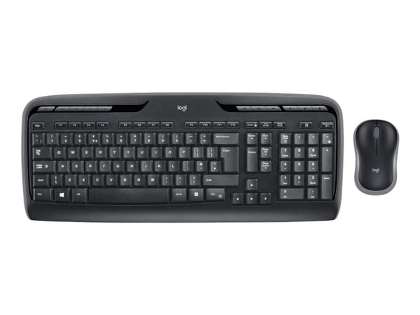 Logitech Wireless Combo MK330 - Tastatur- og mussett - trådløs - 2.4 GHz - QWERTY - Nordisk - svart