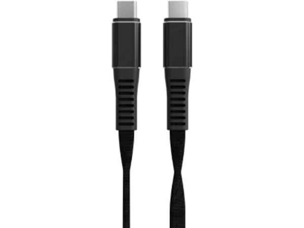 Menatwork NCABLE-LE-UC-UC-1.2M, 1,2 m, USB C, USB C, musta