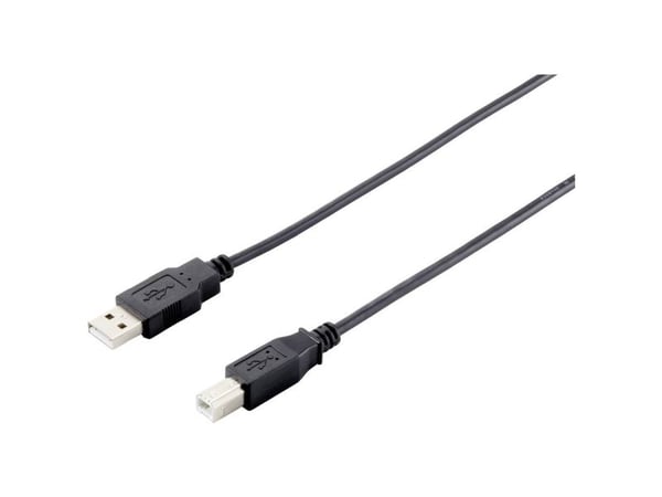 Equip 128863, 1 m, USB A, USB B, USB 2.0, Hane/hane-kontakt, Svart