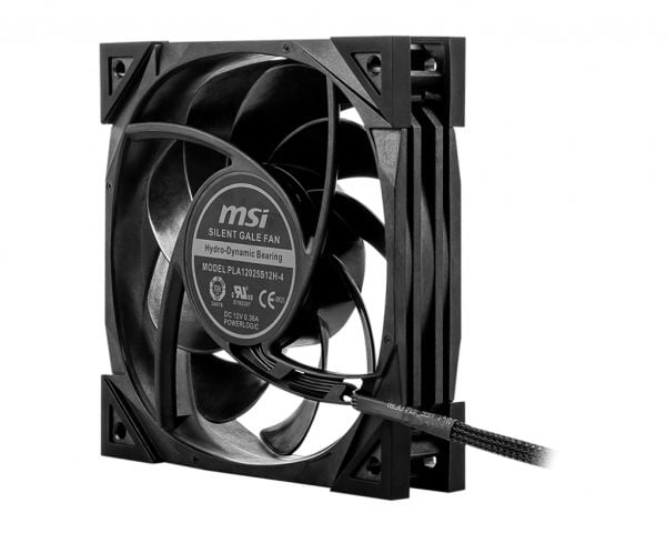 MSI MEG SILENT GALE P12, Vifte, 12 cm, Grønn