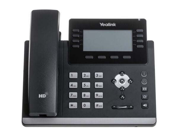 Yealink SIP-T43U - VoIP-telefon med nummerpresentation - 3-riktad samtalsförmåg - SIP, SIP v2 - 12 linjer - klassiskt grå