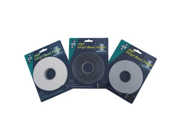 PSP skumvinyltape 6x19mmx3m, sort