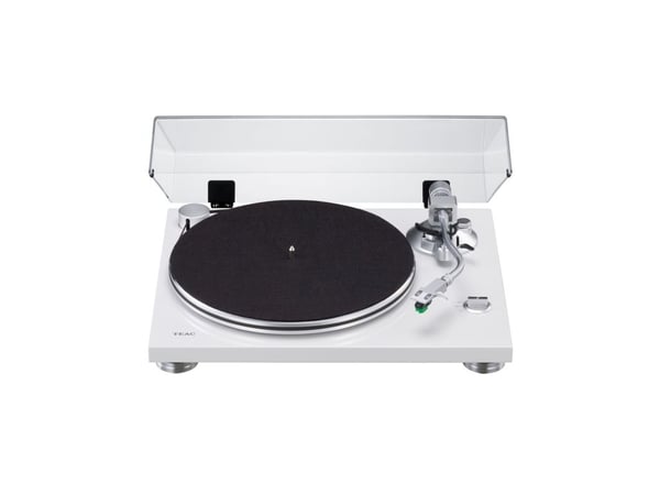 TEAC TN-3B-SE/WH, Hihnakäyttöinen levysoitin, Ohje, Valkoinen, 33,45 RPM, 33 1/3,45 RPM, 67 dB