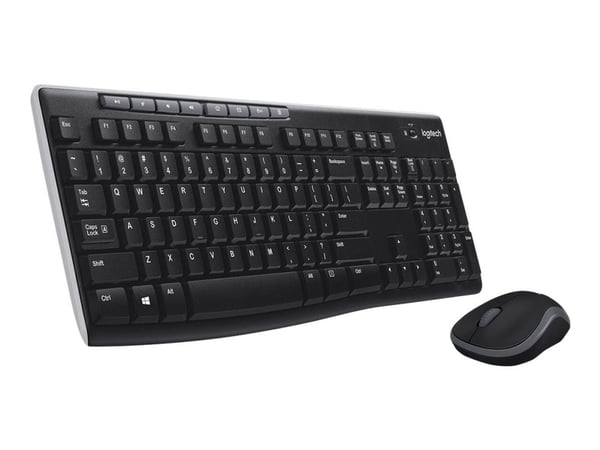 Logitech MK270 Wireless Combo - Tastatur- og mussett - trådløs - 2.4 GHz - Belgisk