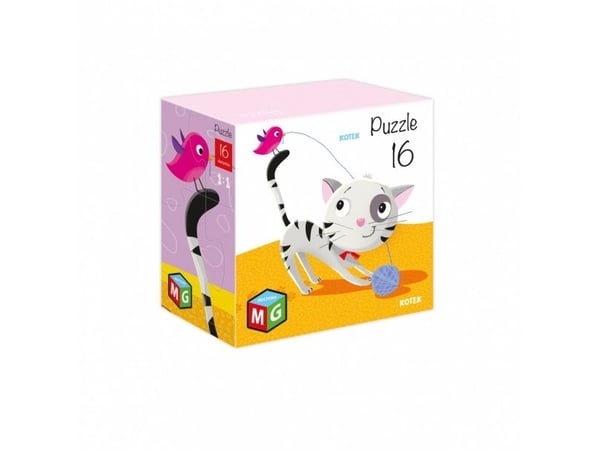 Puslespill 16 brikker kattunge 05631