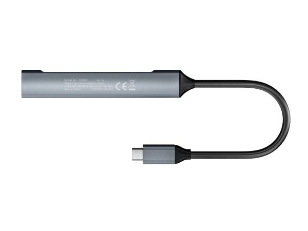 Equip 128962, USB 3.2 Gen 1 (3.1 Gen 1) Type-C, USB 2.0, USB 3.2 Gen 1 (3.1 Gen 1) Type-A, USB 3.2 Gen 1 (3.1 Gen 1) Type-C, 5000 Mbit/s, Sølv, Alu...