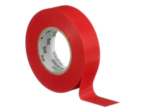3M 165RD6E, 1 stk, Rød, PVC, 600 V, läpipainopakkaus, 25 m