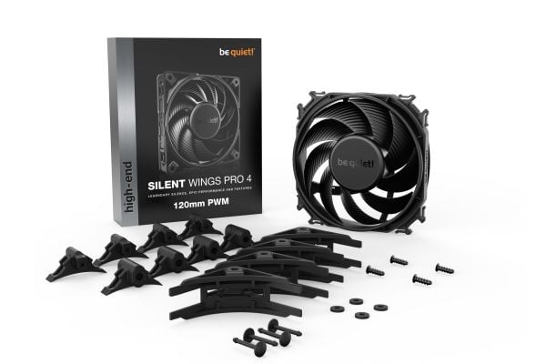 be quiet! SILENT WINGS PRO 4 | 120mm PWM, Tuuletin, 12 cm, 3000 RPM, 36,9 dB, 83,9 cfm, 142,5 m³/h
