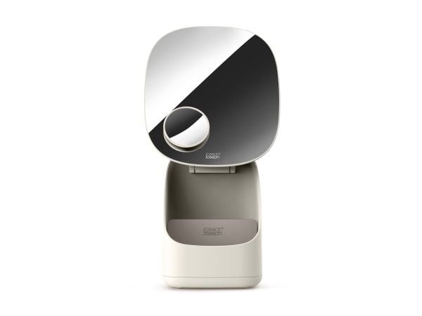 Speil Joseph & Joseph pedestal med kosmetikkoppbevaring Viva™
