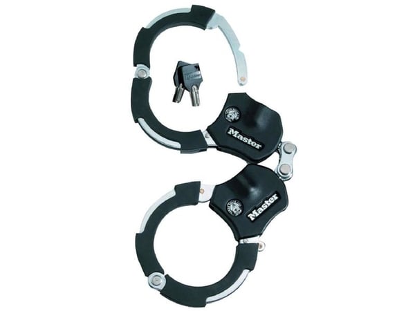 Master Lock Street Cuff 8200EURDPRO pyöränlukko 360 mm, 7,6 mm, musta/hopea
