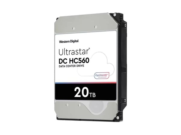 WD Ultrastar DC HC560 - Harddisk - 20 TB - intern - 3.5" - SAS 12Gb/s - 7200 rpm - buffer: 512 MB