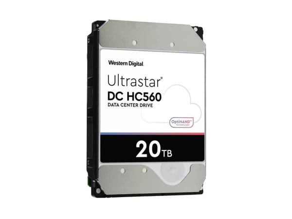 WD Ultrastar DC HC560 - Harddisk - 20 TB - intern - 3.5" - SAS 12Gb/s - 7200 rpm - buffer: 512 MB