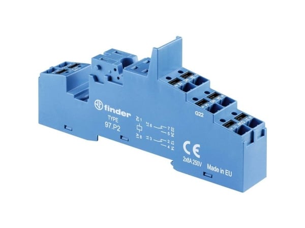 Finder 97.P2 Releen pistorasia Sopii sarjoihin: Siemens sarja 3RA6 , Finder sarja 99, Weg sarja CWCI Finder 46.52, Finder 99.02, Finder 86.30.0.024...