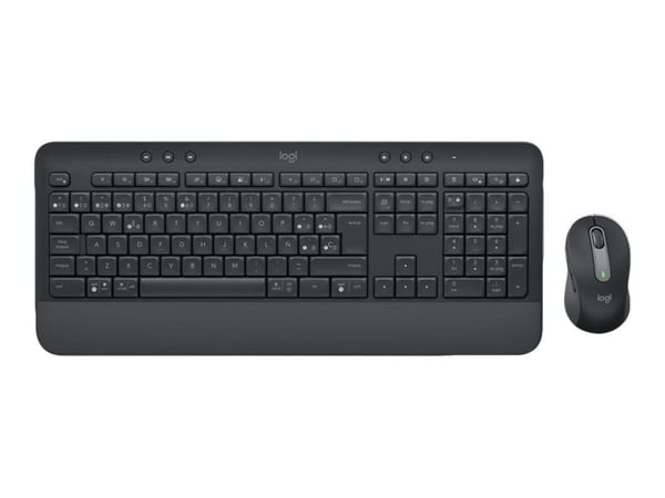 Logitech Signature MK650 Combo for Business - Tastatur- og mussett - trådløs - Bluetooth LE - QWERTY - Spansk - grafitt