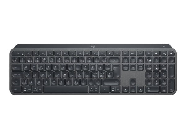 Logitech MX Keys for Business - Tastatur - bakbelysning - trådløs - Bluetooth, 2.4 GHz - QWERTY - Pan Nordic - grafitt