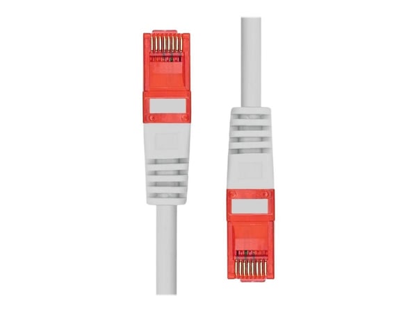 ProXtend - Koblingskabel - RJ-45 (hann) til RJ-45 (hann) - 25 cm - 6 mm - UTP - CAT 6 - halogenfri, uten hindringer, flertrådet - grå