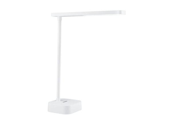 Philips Funksjonell Tilpa-skrivebordslampe, Hvit, Plast, Soverom, Stue, Kontor, Tidsriktig, IP20, III