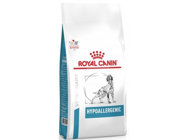 Royal Canin Hypoallergenic, Voksen, Enorm (> 45kg), Maxi (26 - 44 kg), Medium (11 - 25 kg), Mini (5 - 10kg), X-small (< 4kg), Lever, Ris, Grønnsake...