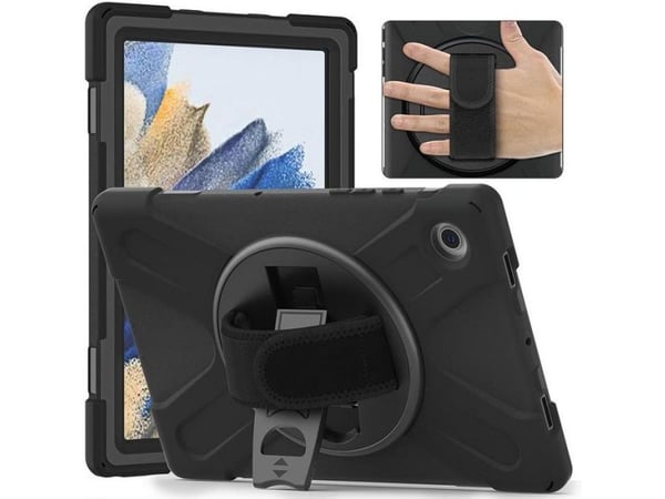 eSTUFF - Bagsidecover til nettbrett - sort - 10,5" - for Samsung Galaxy Tab A8