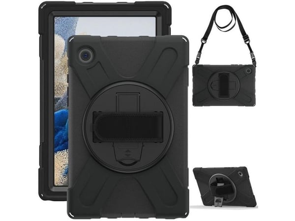 eSTUFF - Bagsidecover til nettbrett - sort - 10,5" - for Samsung Galaxy Tab A8