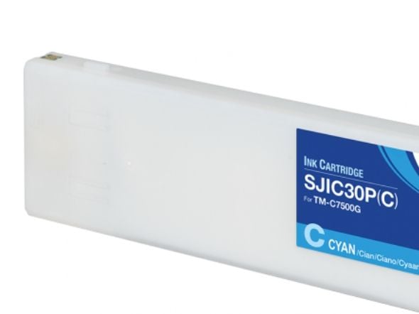 Epson SJIC30P(C): Ink cartridge for ColorWorks C7500G (Cyan), Syaani, 1 kpl