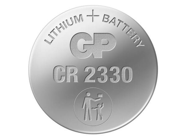 CR 2330 Knapcellebatteri Lithium 3 V 260 mAh GP Batterier GPCR2330STD316C1 1 stk