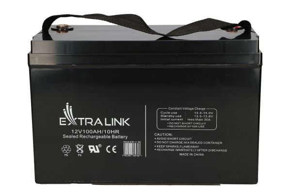 Extralink AKUMULATOR BATTERY ACCUMULATOR AGM 12V 100AH - Batterie, 12 V, 100 ah, 1 kpl, 5 vuosi/vuosia, Musta, Sealed Lead Acid (VRLA)