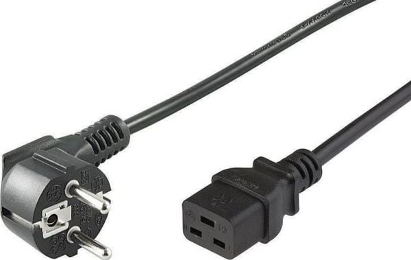 MicroConnect - Strømkabel - CEE 7/7 (han) vinklet til IEC 60320 C19 lige - AC 250 V - 16 A - 50 cm - lajittelu