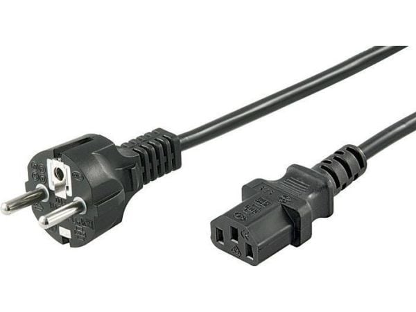 MicroConnect - Strømkabel - CEE 7/7 (han) til IEC 60320 C13 - AC 250 V - 10 A - 1 m - lajittelu