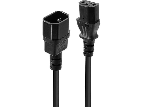 Lindy 30321, 1 m, C14 liitin, C13 liitin